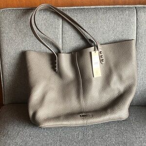 Elegant Gray Rebecca Minkoff Medium Unlined Tote With Studs  Graphite